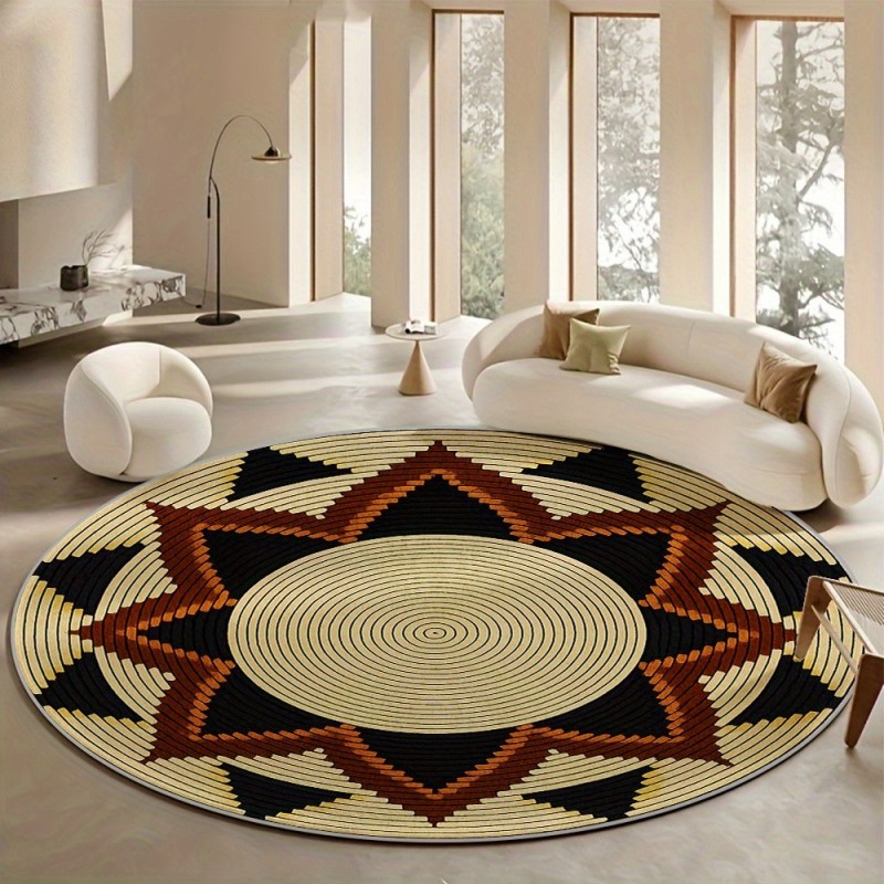 Home Decor Trend 2026 - Round Death Moth Rug Gothic Skull