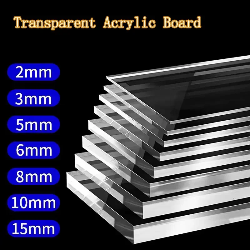 Home Decor Glass - Transparent Plexiglass Plate Clear Acrylic PMMA