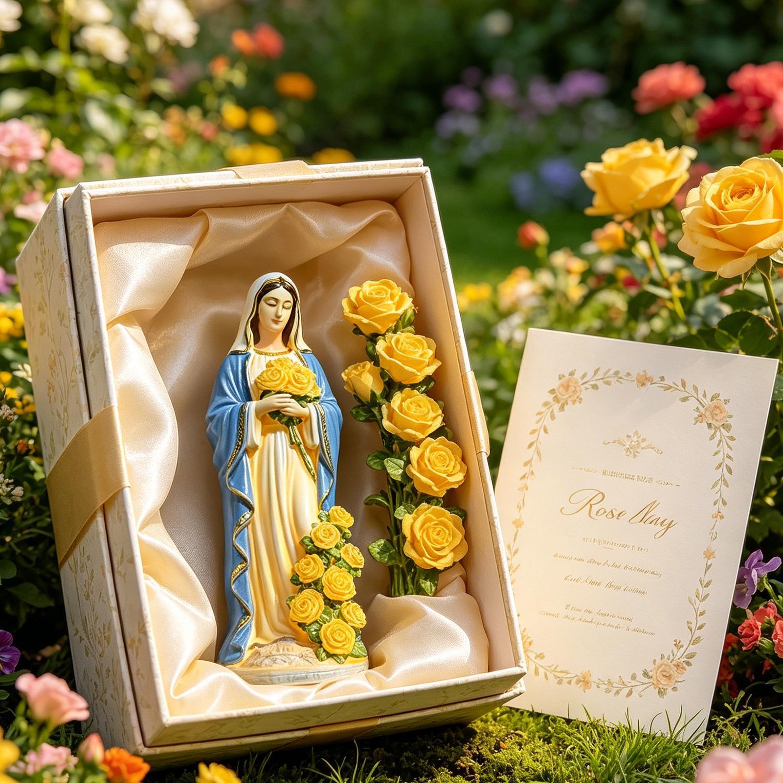 Home Decor Outdoor - Virgin Mary Solar Statue Garden Decor