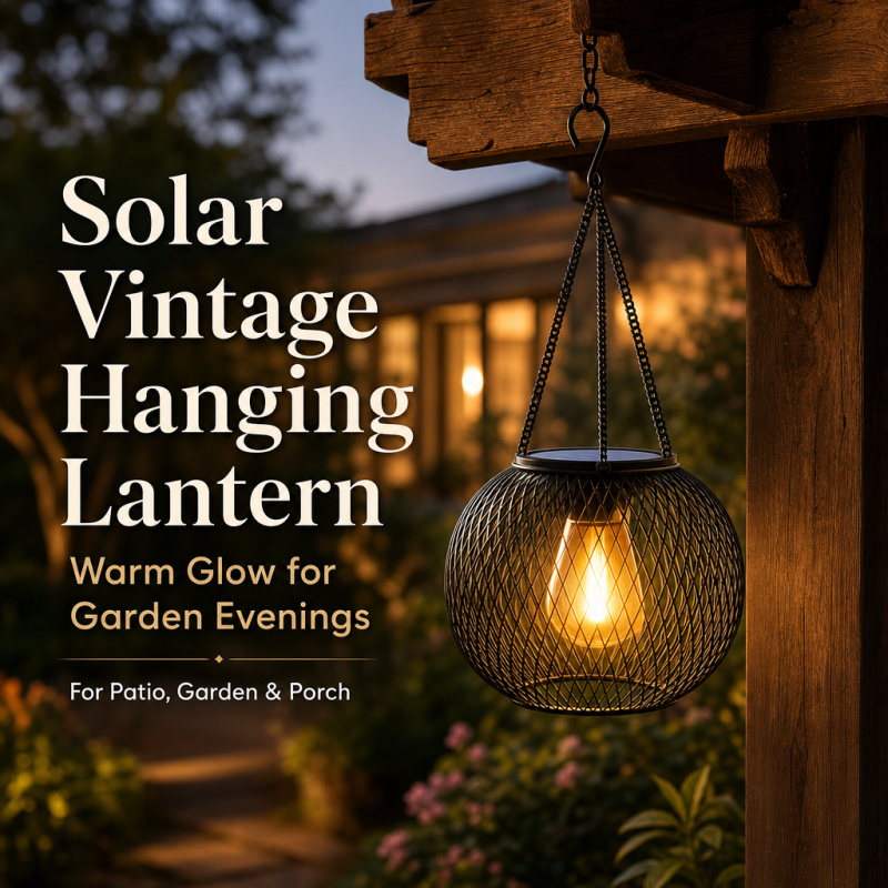 Home Decor Outdoor - Solar Powered LED Hanging Floor Lamp