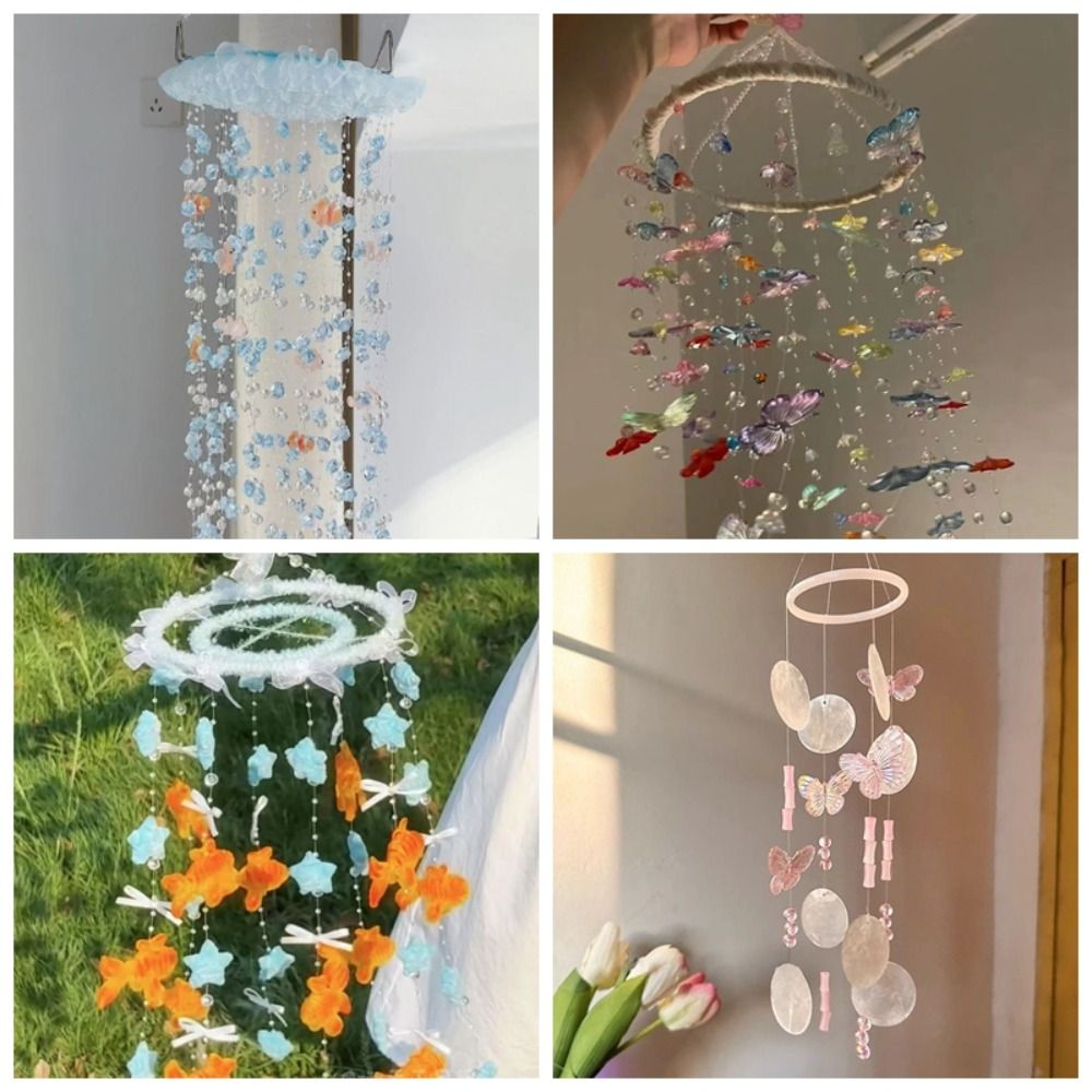 Boho Wind Chimes - Creative Koi Butterfly Wind Chimes Material