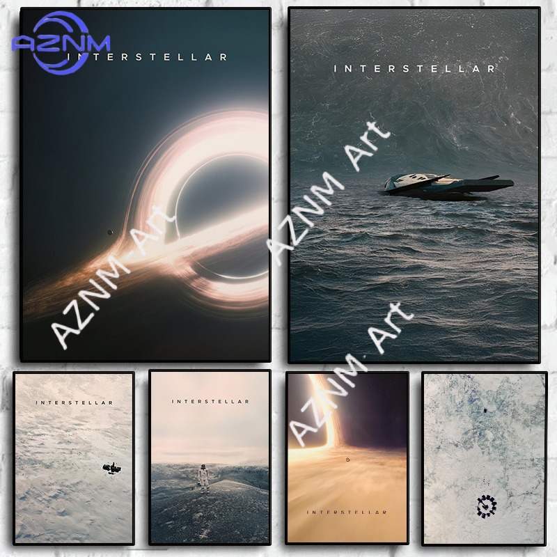 Home Decor Minimal - Minimalist Vintage Interstellar Poster Space Planet