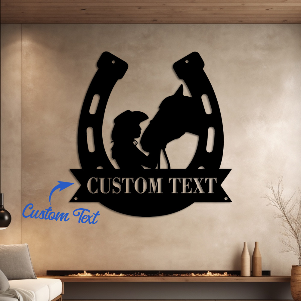 Home Decor Unique - 1pc Fashion Customized Horseshoe Wall Metal