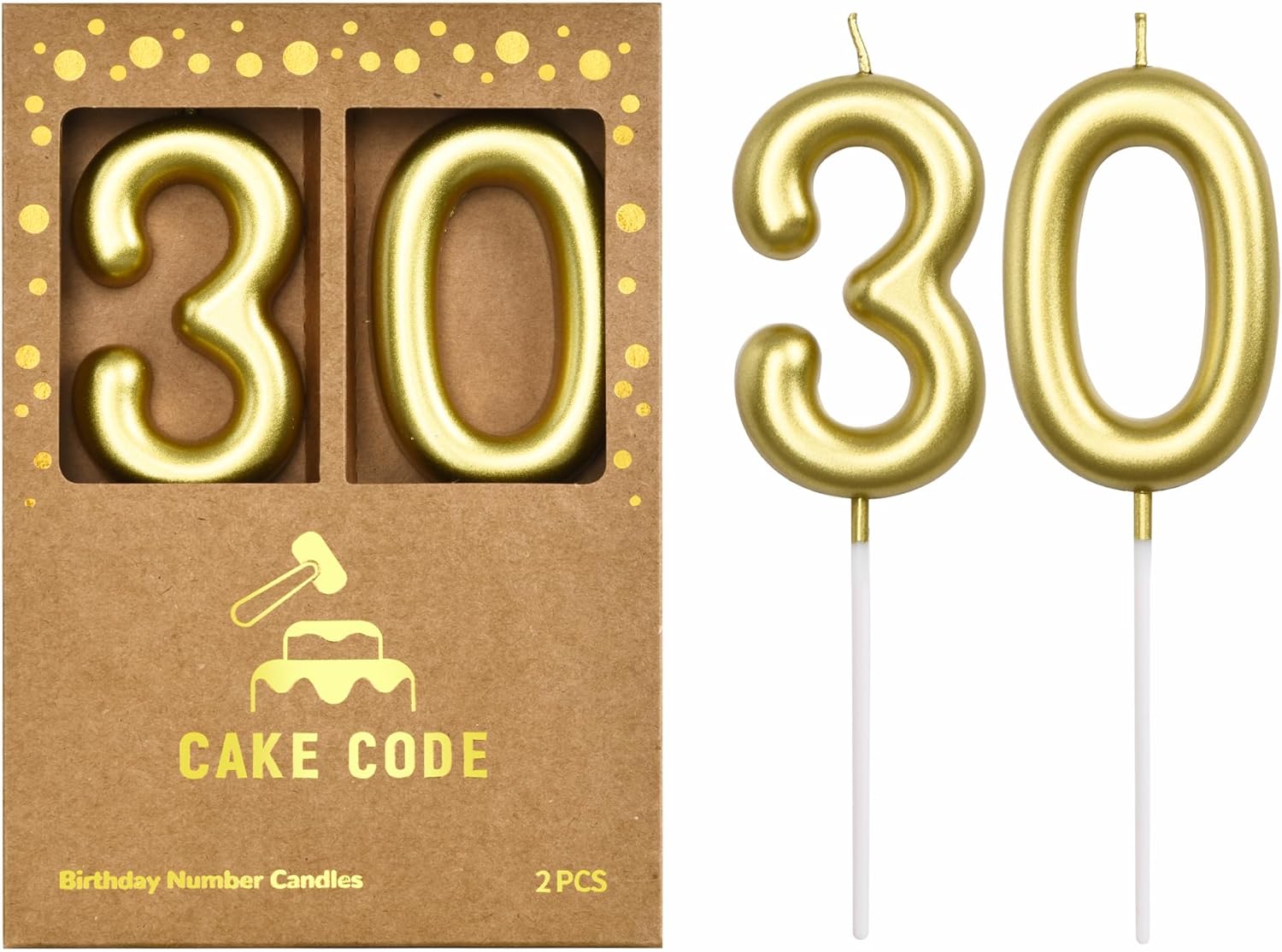 Home Decor Gold - 2.76 Inch Classical Gold 30 Number