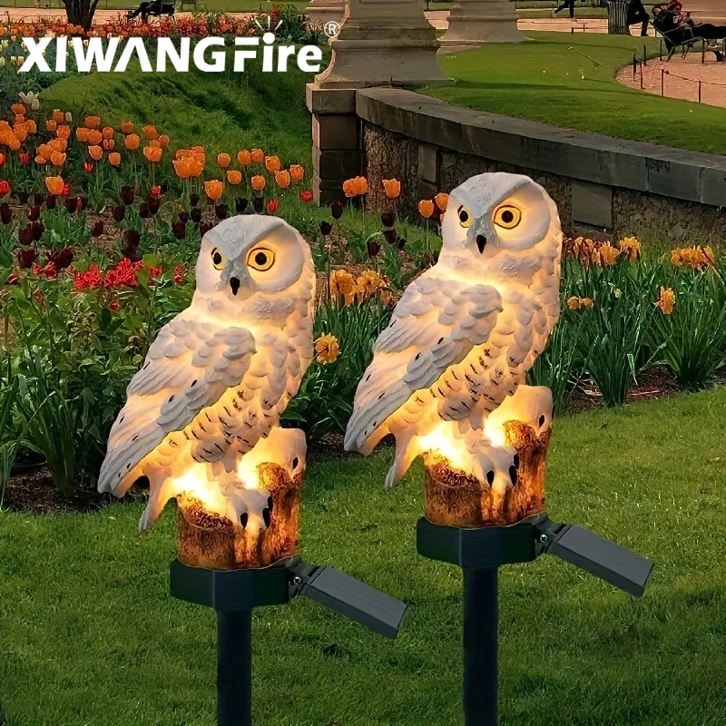 Home Decor Outdoor - Solar Owl Statue Garden Light LED