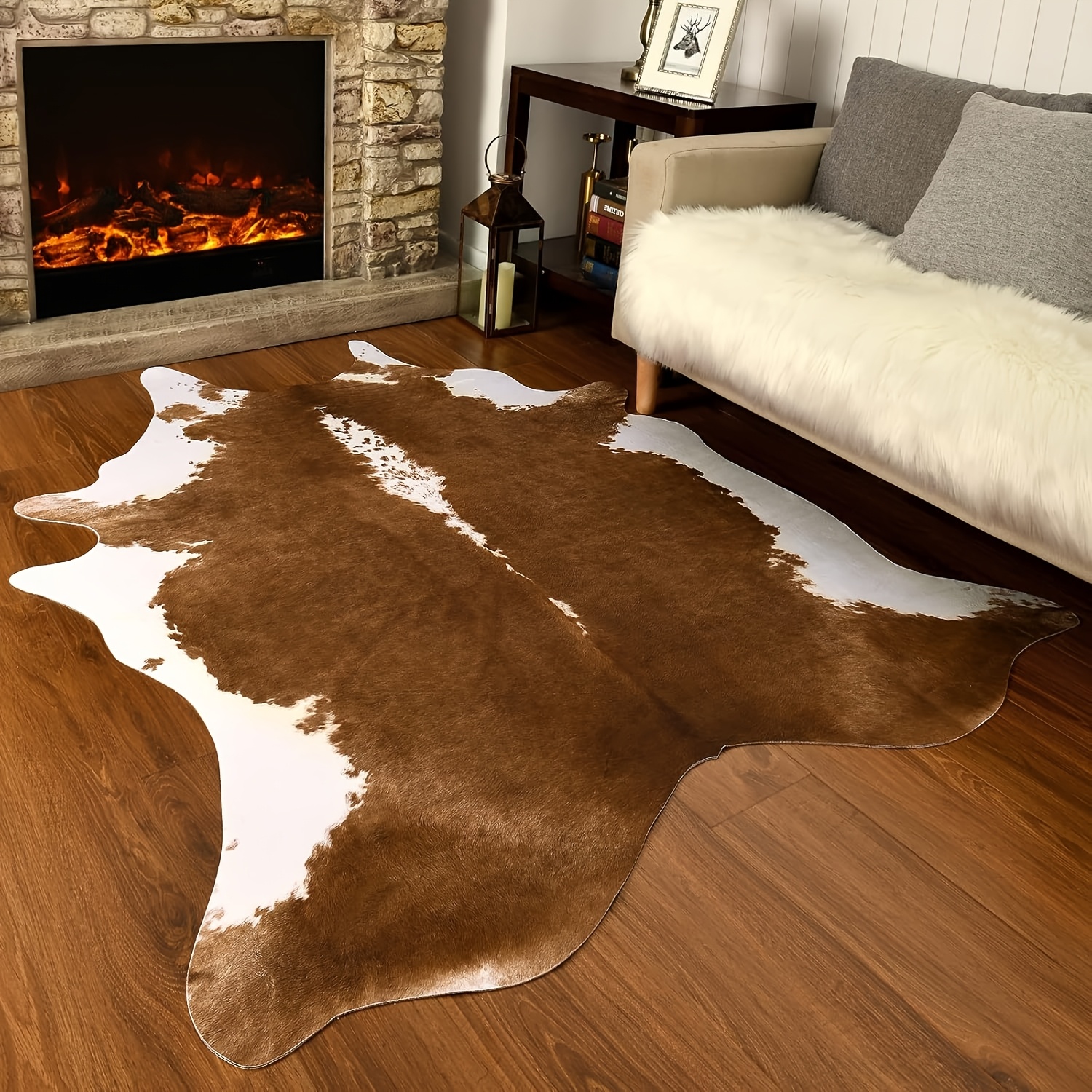 Cowhide Rug Faux - American Style Faux Fur Cowhide Rugs