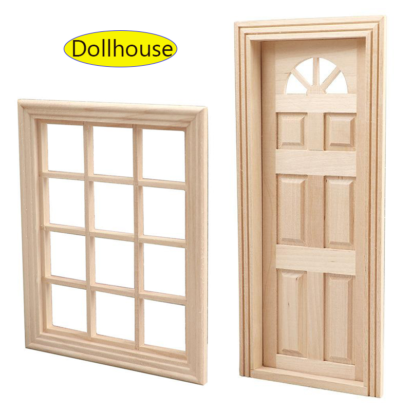 Home Decor Outdoor - 1 Set Furniture Accessories 1/12 Wooden
