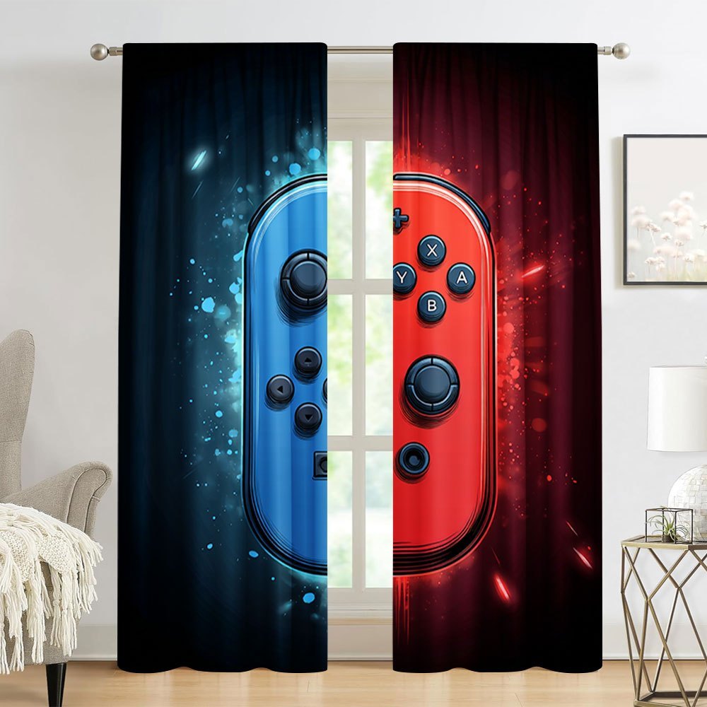 Home Decor Youtube Videos - Gaming Curtains 2pcs Video Game Decor