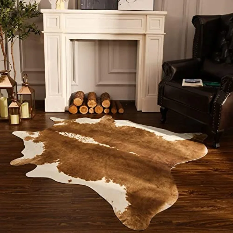Cowhide Rug Faux - Premium Faux Cowhide Rug, Cow Print,