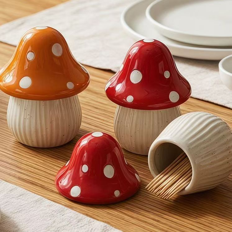 Cartoon Mushroom Ceramic Stora - Home Decor Kitchen 리뷰 및 가격