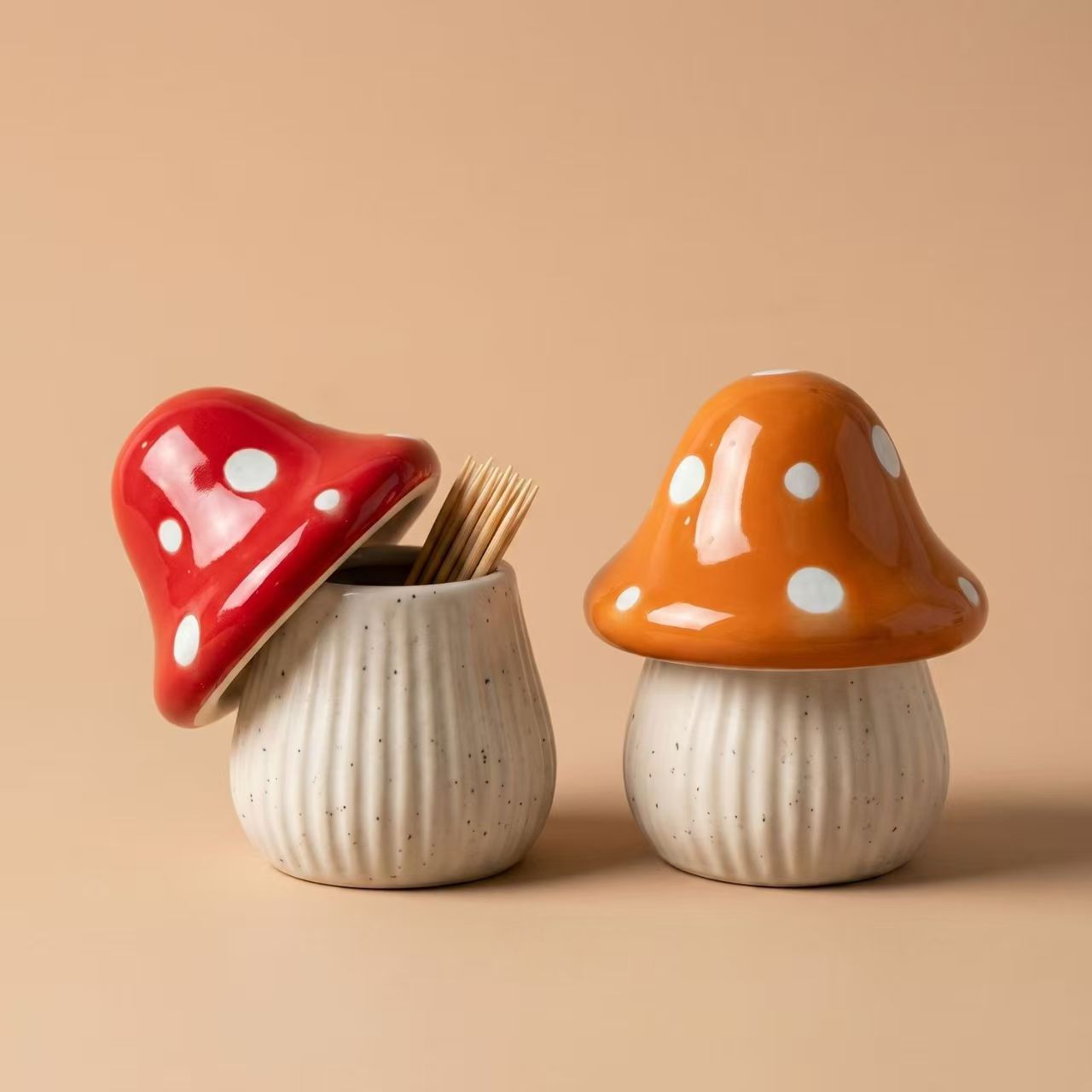 Cartoon Mushroom Ceramic Stora - Home Decor Kitchen 리뷰 및 가격