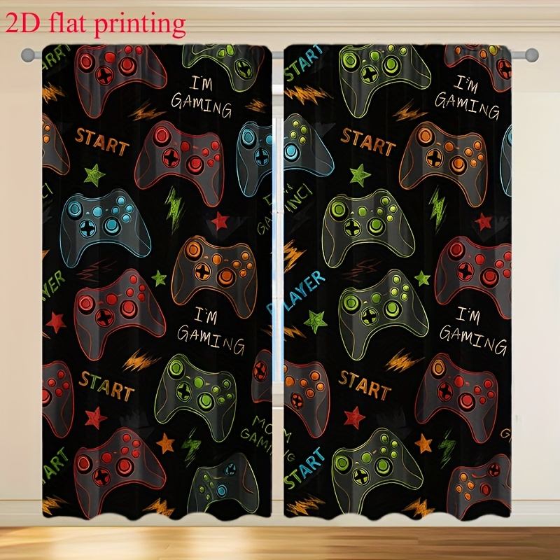 2pcs Gaming Curtains Video Gam - Home Decor Youtube Videos 리뷰 및 가격