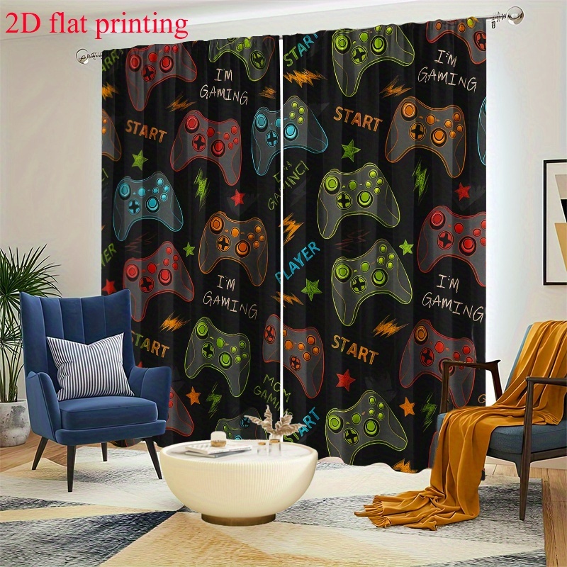 2pcs Gaming Curtains Video Gam - Home Decor Youtube Videos 리뷰 및 가격