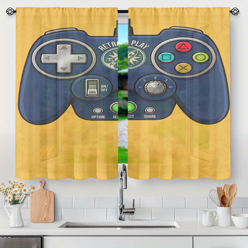Gaming Controller Curtain Pane - Home Decor Youtube Videos 리뷰 및 가격