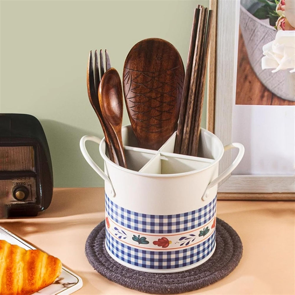 Retro Tableware Storage Bucket - Home Decor Kitchen 리뷰 및 가격