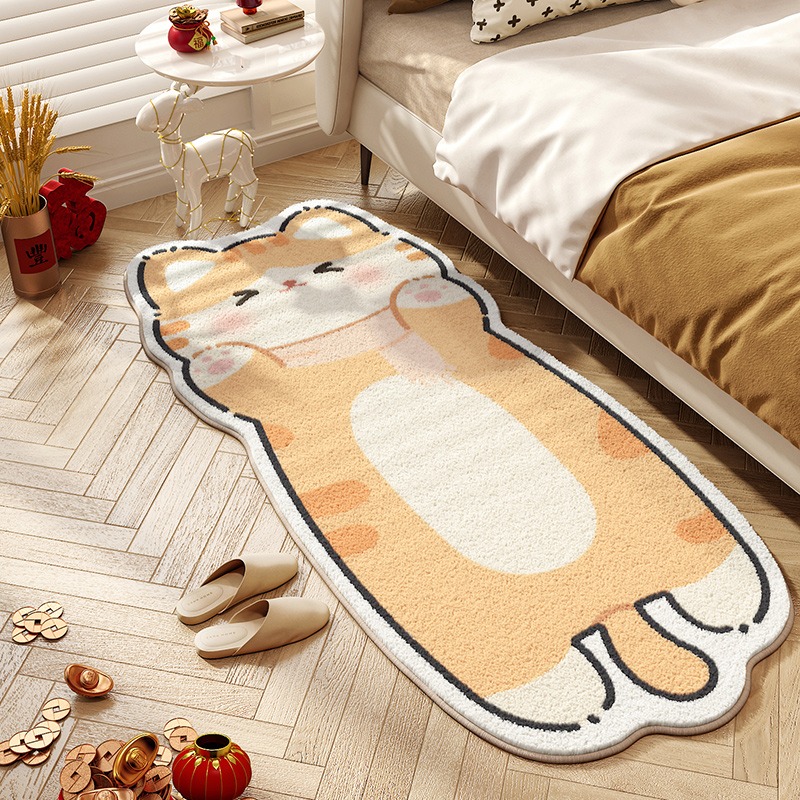 Cute Cat Carpet Bedroom Bedsid - Home Decor Online Free 리뷰 및 가격