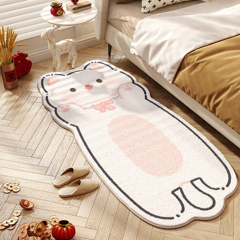 Cute Cat Carpet Bedroom Bedsid - Home Decor Online Free 리뷰 및 가격