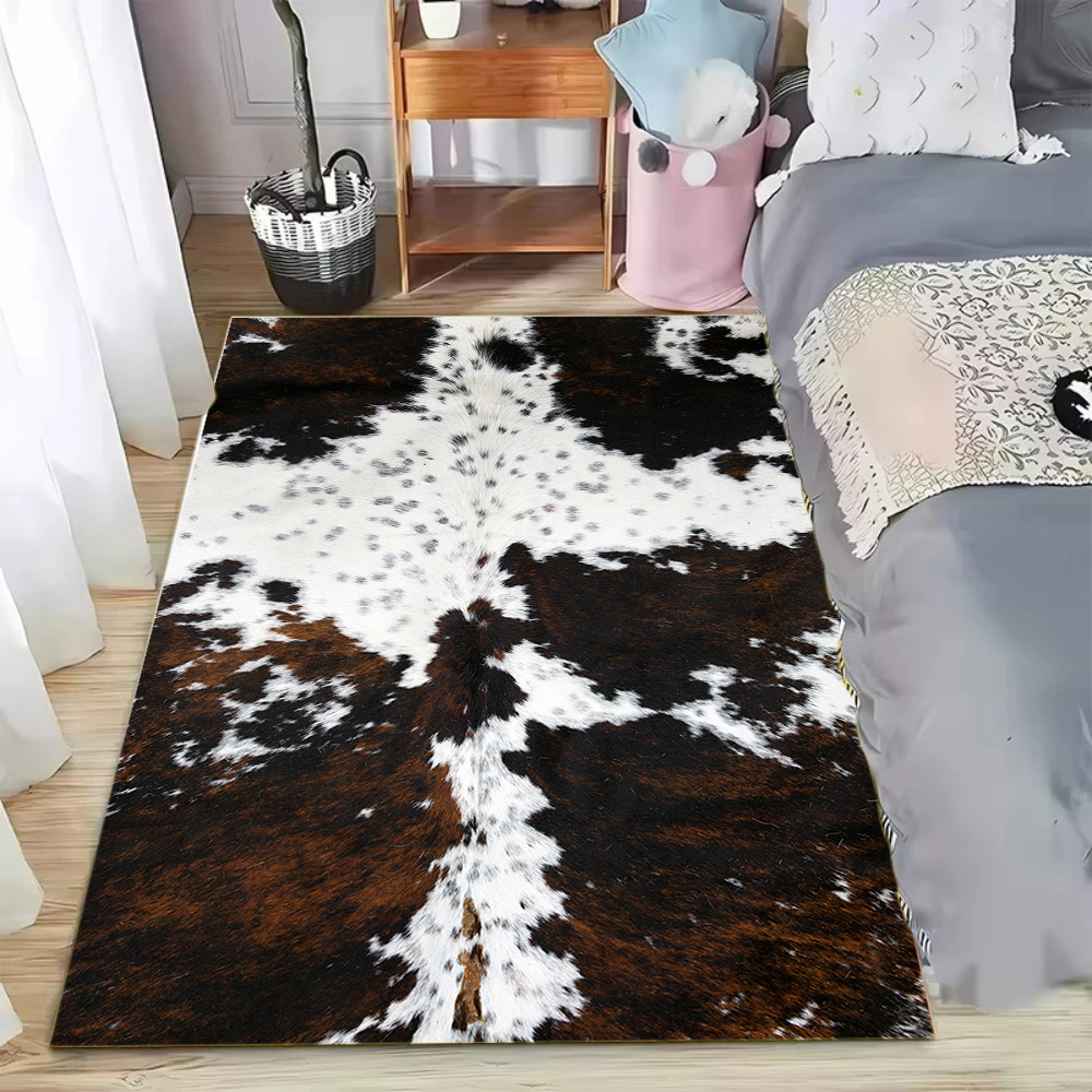 Faux Cowhide Pattern Area Rug  - Cowhide Rug Faux 리뷰 및 가격