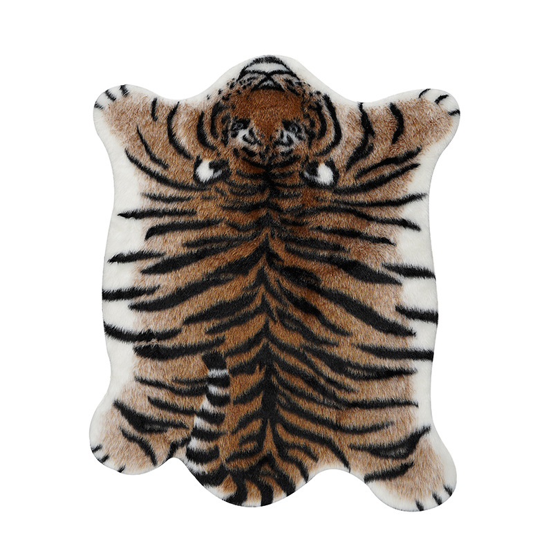 New Tiger Printed Rug  Cowhide - Cowhide Rug Faux 리뷰 및 가격