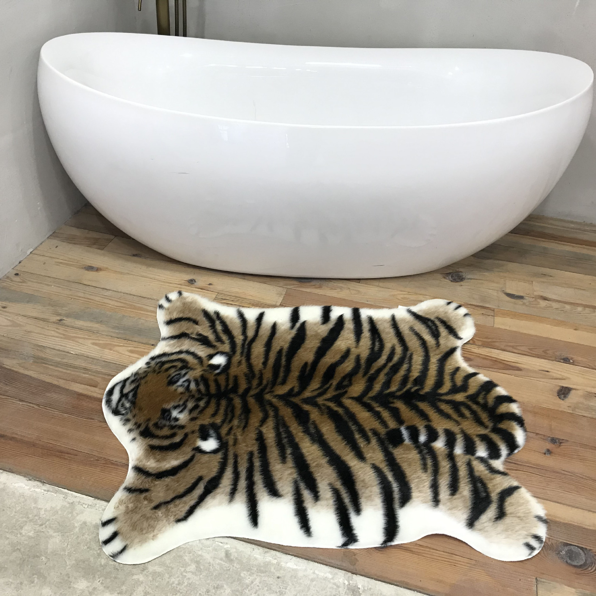 New Tiger Printed Rug  Cowhide - Cowhide Rug Faux 리뷰 및 가격