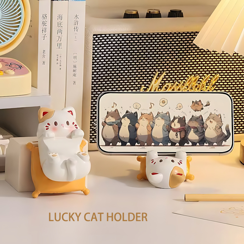 Cute Cartoon Cat Desktop Ornam - Home Decor Glass 리뷰 및 가격