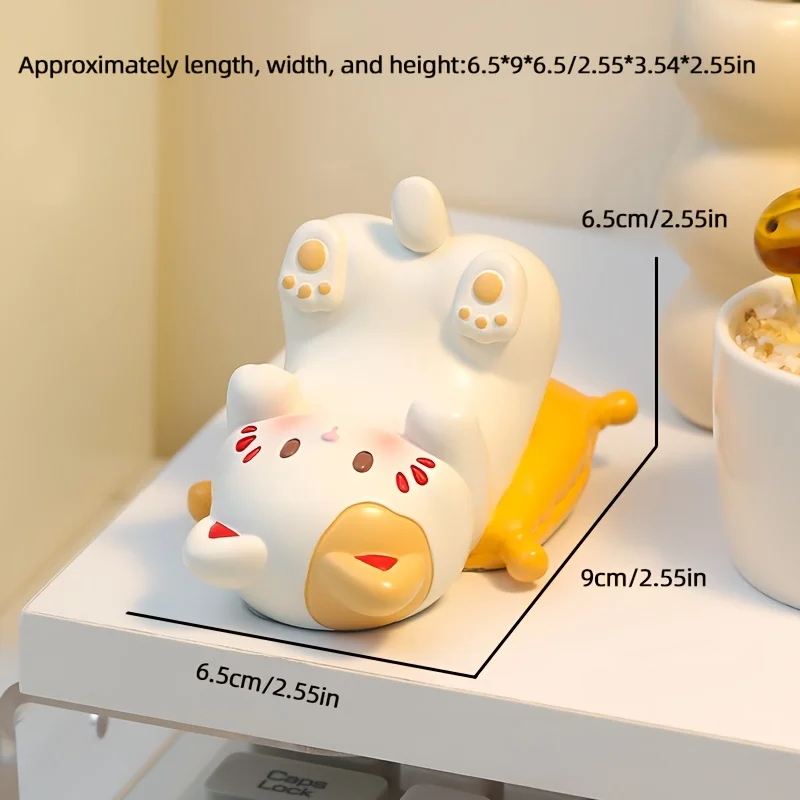 Cute Cartoon Cat Desktop Ornam - Home Decor Glass 리뷰 및 가격