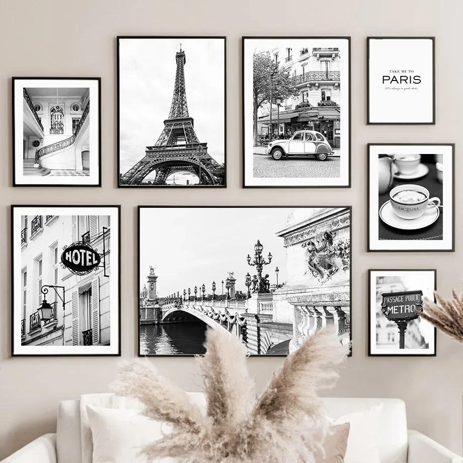 Black White Paris Towel Cafe S - Home Decor Minimal 리뷰 및 가격