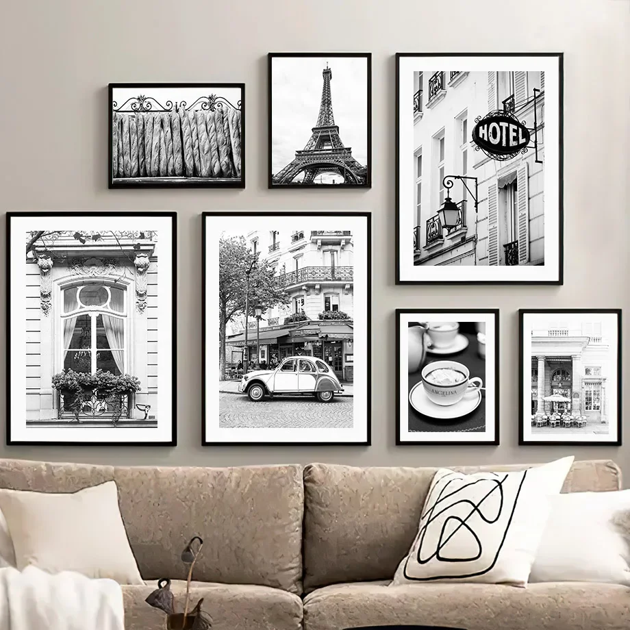 Black White Paris Towel Cafe S - Home Decor Minimal 리뷰 및 가격