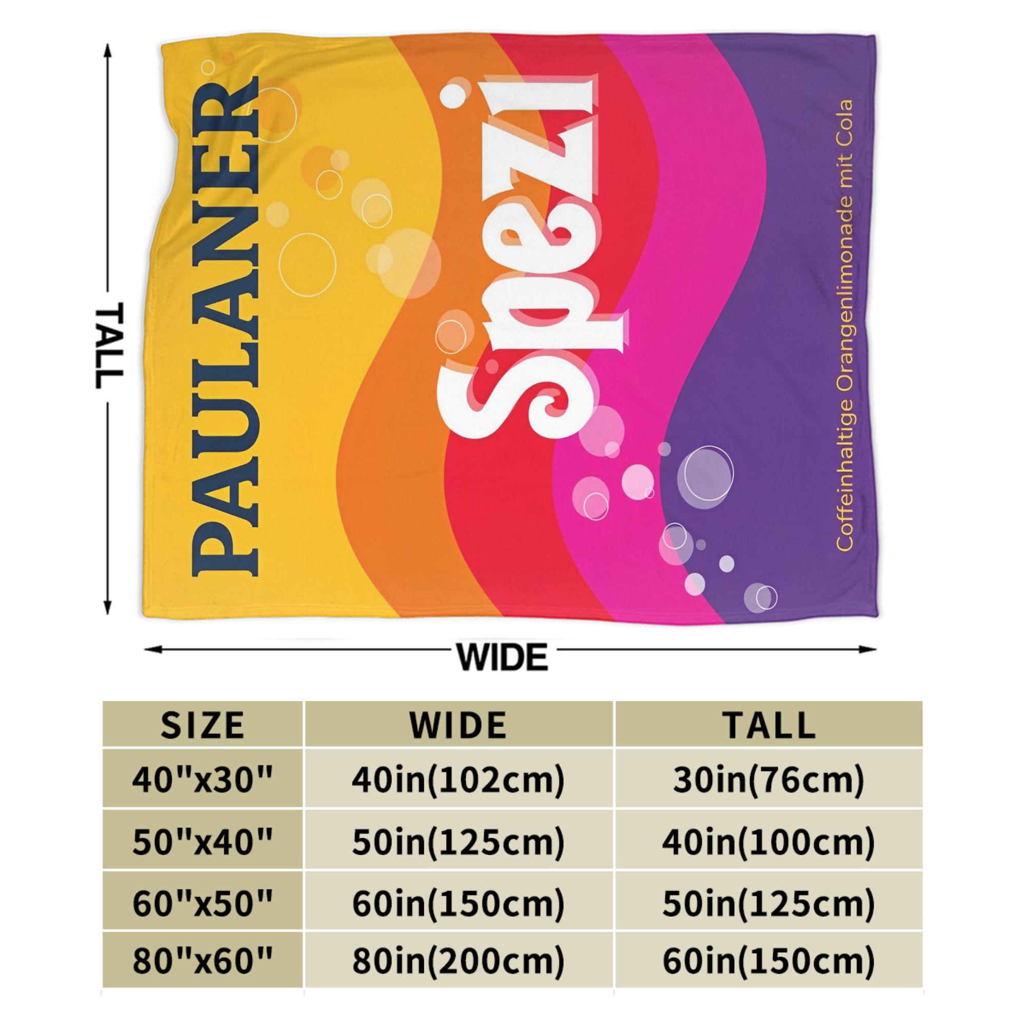 Paulaner Spezi Blankets German - Germany Home Decor 리뷰 및 가격