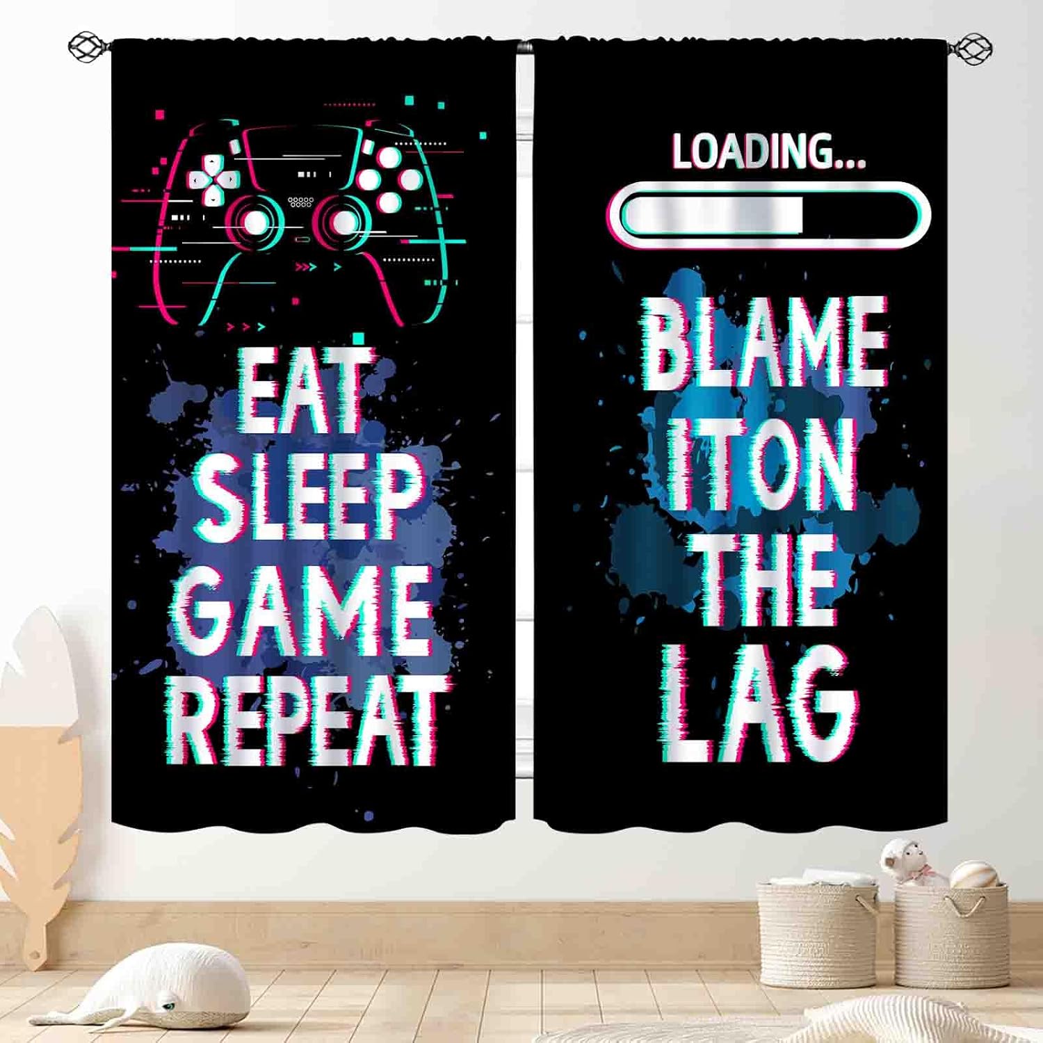 Gaming Controller Blackout Cur - Home Decor Youtube Videos 리뷰 및 가격