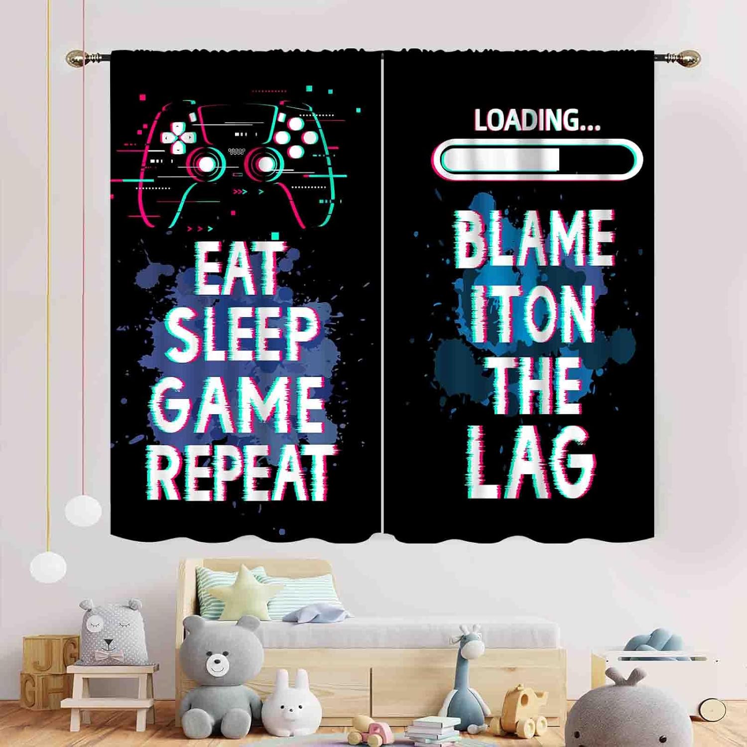 Gaming Controller Blackout Cur - Home Decor Youtube Videos 리뷰 및 가격