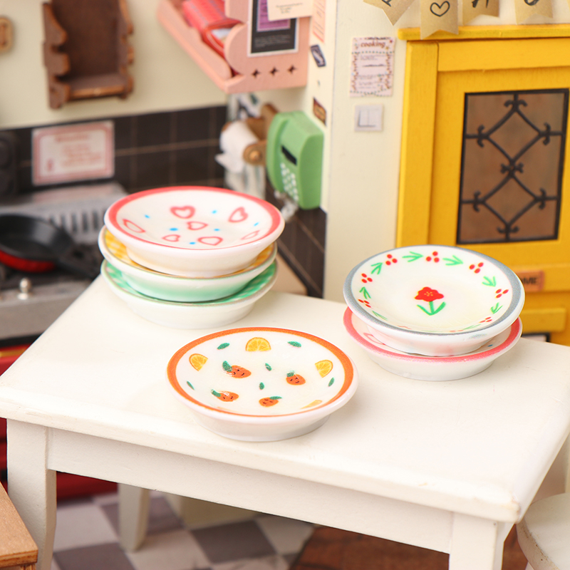 5Pcs 1/12 Dollhouse Mini Plate - Home Decor Kitchen 리뷰 및 가격