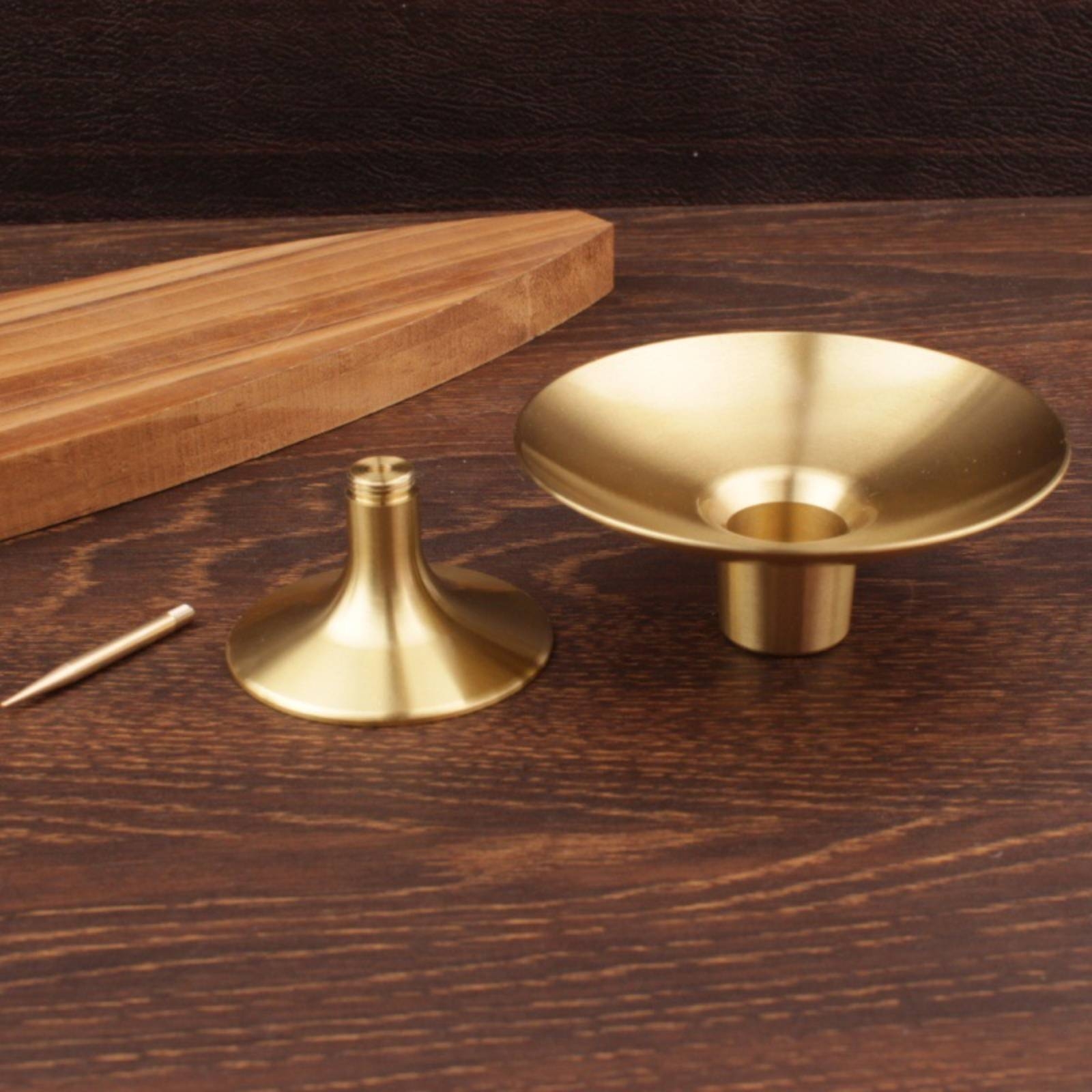 Brass Candle Holder Traditiona - Home Decor Gold 리뷰 및 가격