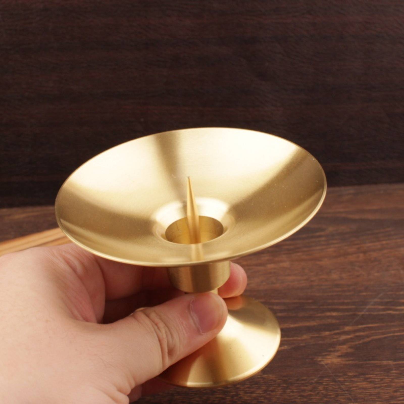 Brass Candle Holder Traditiona - Home Decor Gold 리뷰 및 가격