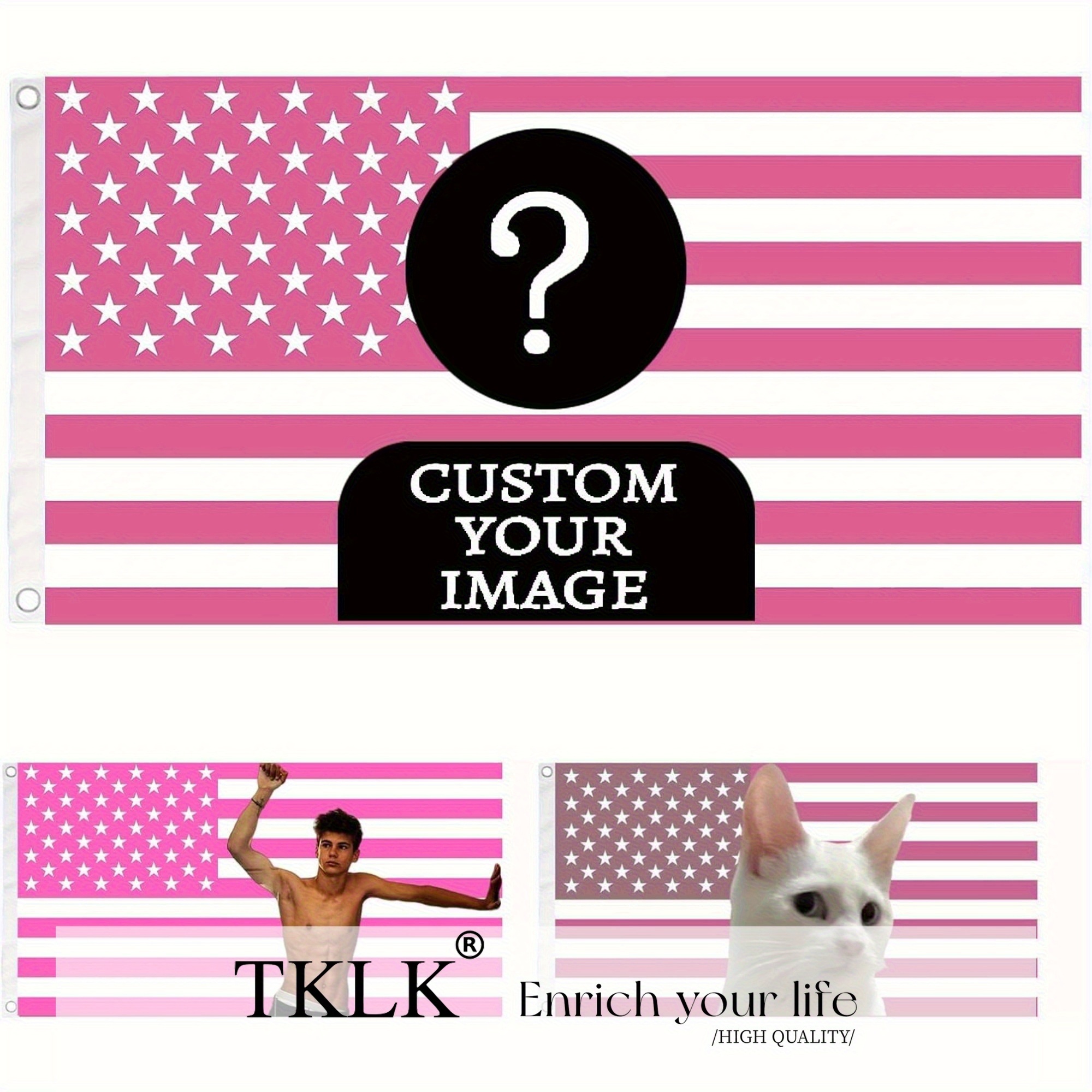 1pc Custom Classic Pink/Black  - Home Decor Outdoor 리뷰 및 가격