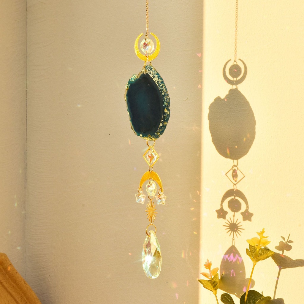 Agate Suncatcher Crystal Sun C - Boho Wind Chimes 리뷰 및 가격