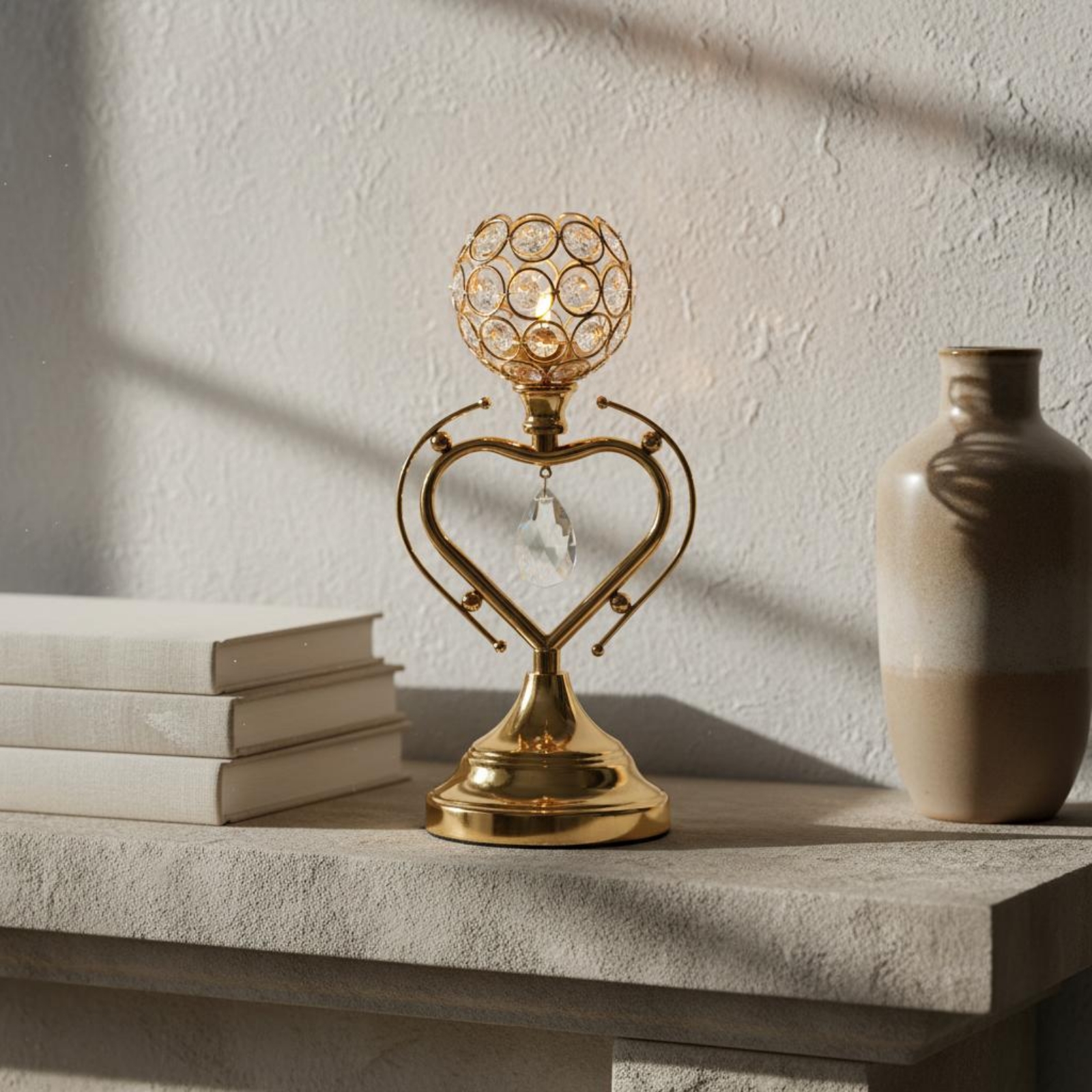 Gold Heart Candle Holder Roman - Home Decor Gold 리뷰 및 가격