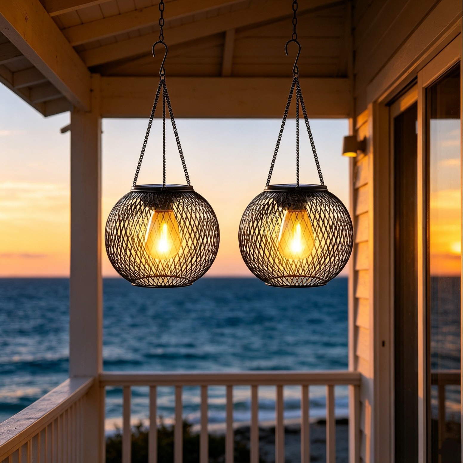 Solar Powered LED Hanging Floo - Home Decor Outdoor 리뷰 및 가격