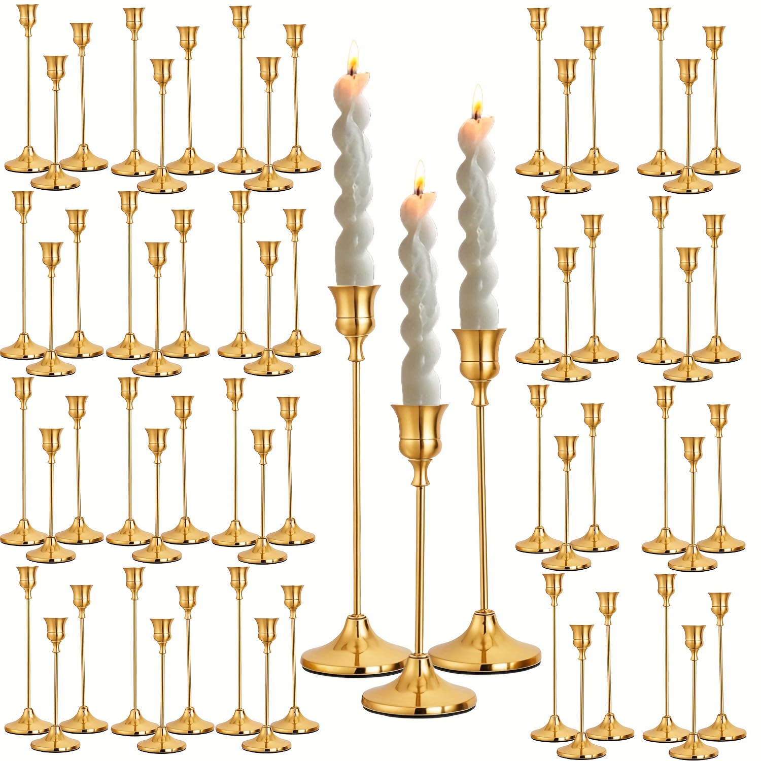 30/60pcs Golden Metal Candle H - Home Decor Glass 리뷰 및 가격