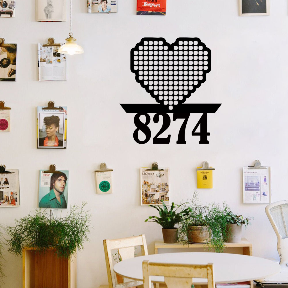 1PC Cool Love Customizable Nam - Home Decor Sticker 리뷰 및 가격
