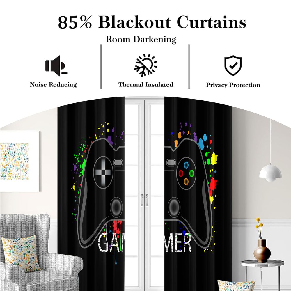 2Pc Gamer Video Game Pattern C - Home Decor Youtube Videos 리뷰 및 가격