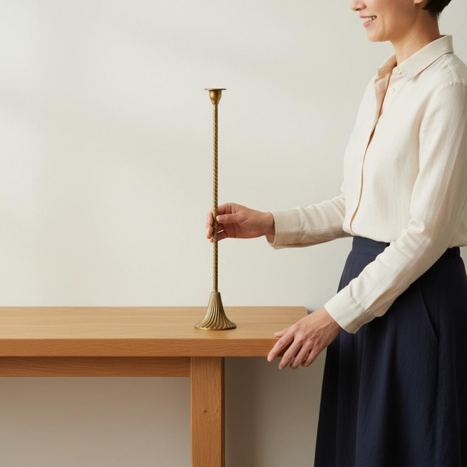 Twisted Gold Candle Holder Sta - Home Decor Gold 리뷰 및 가격
