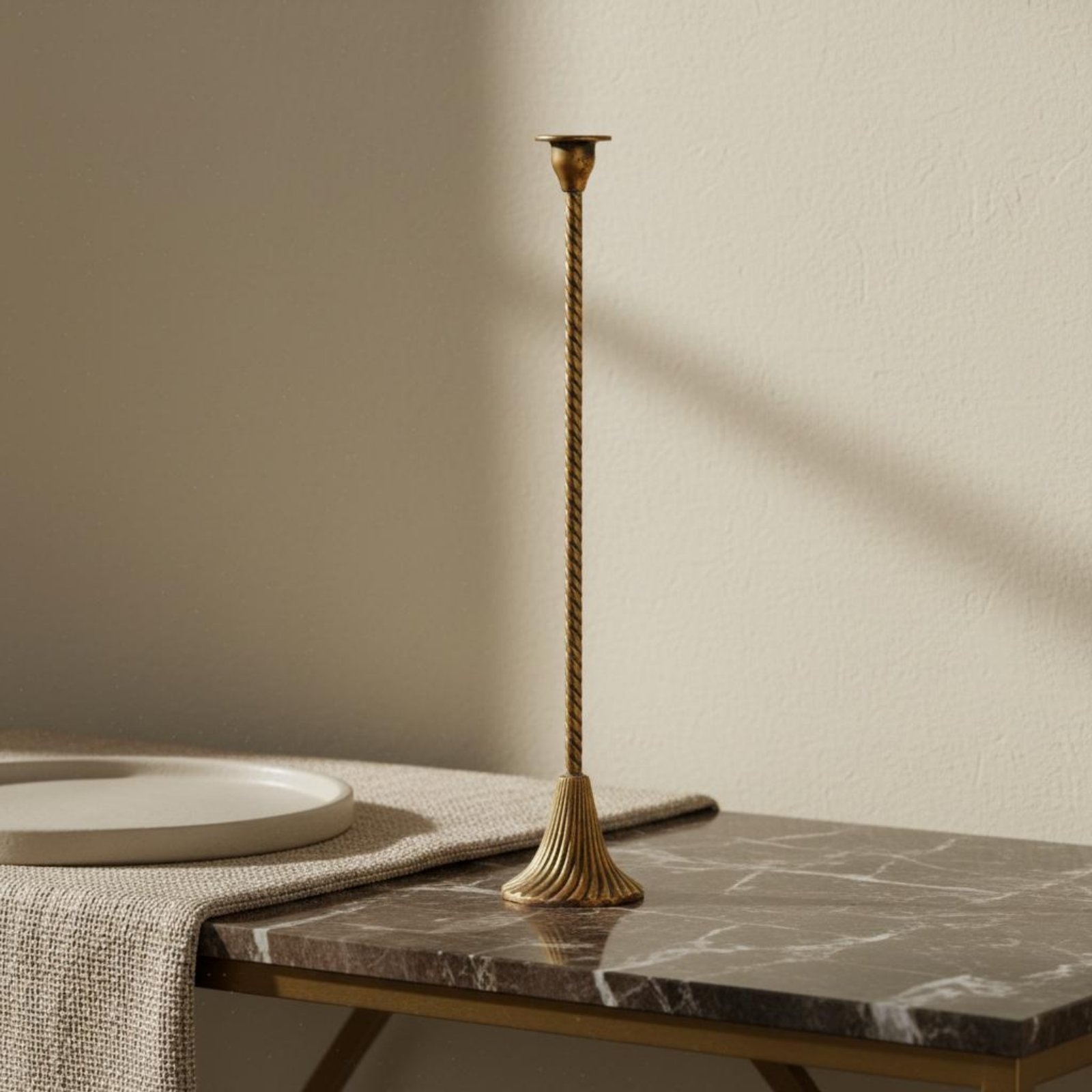 Twisted Gold Candle Holder Sta - Home Decor Gold 리뷰 및 가격