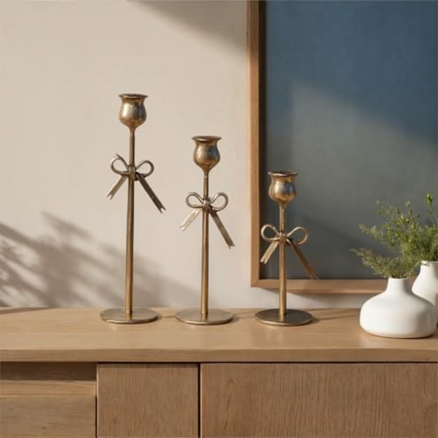 3-Piece Hand-Forged Bow Shaped - Home Decor Gold 리뷰 및 가격