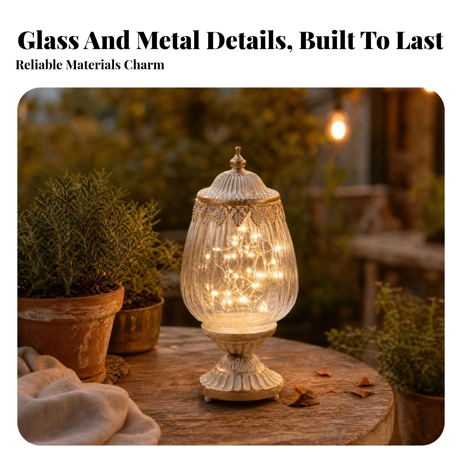 Vintage Ribbed Glass Lantern O - Home Decor Glass 리뷰 및 가격