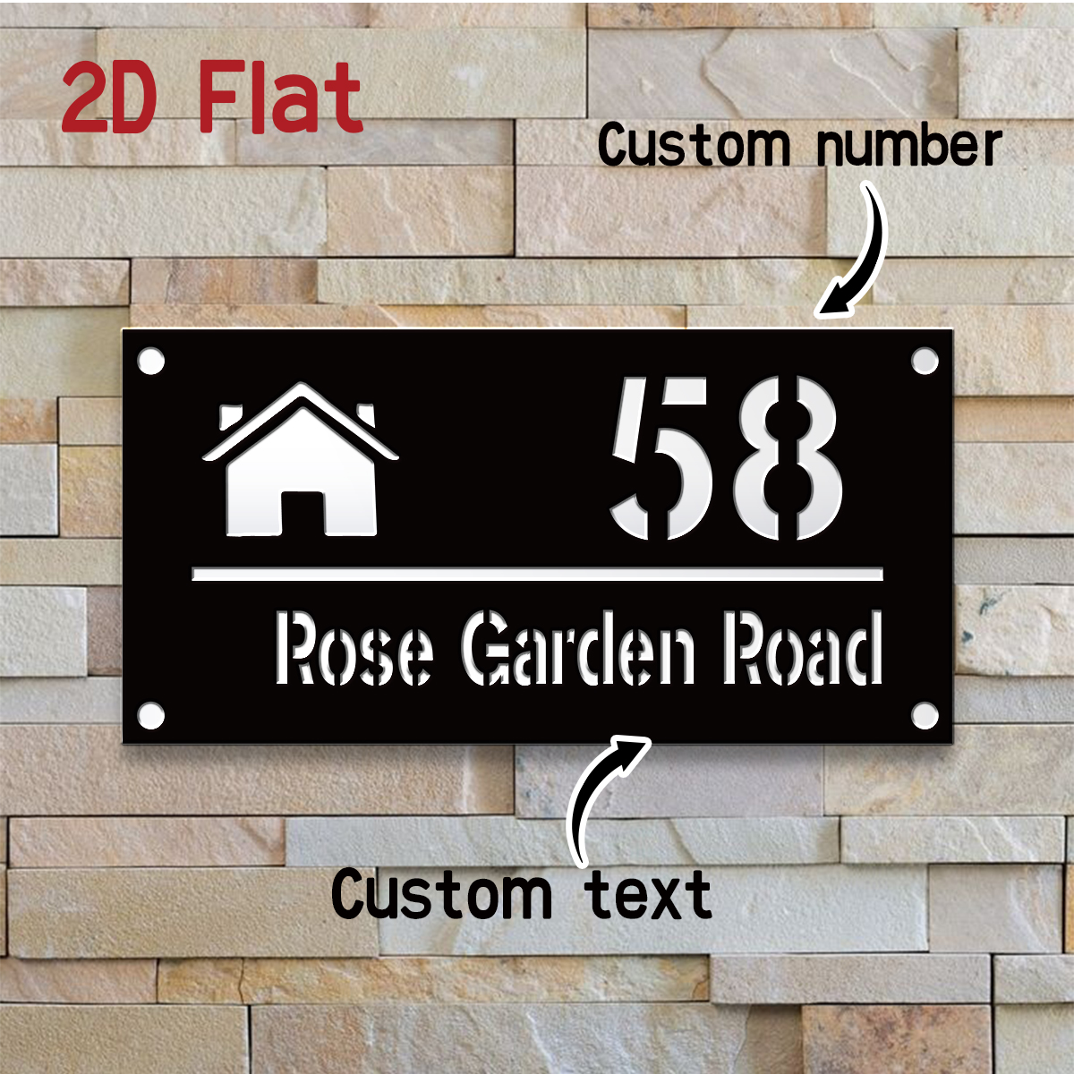 1pc Custom Number&Text Cute Ho - Home Decor Unique 리뷰 및 가격