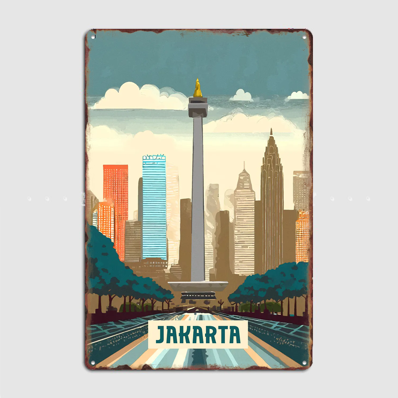 Jakarta Vintage City Travel Po - Home Decor Jakarta 리뷰 및 가격