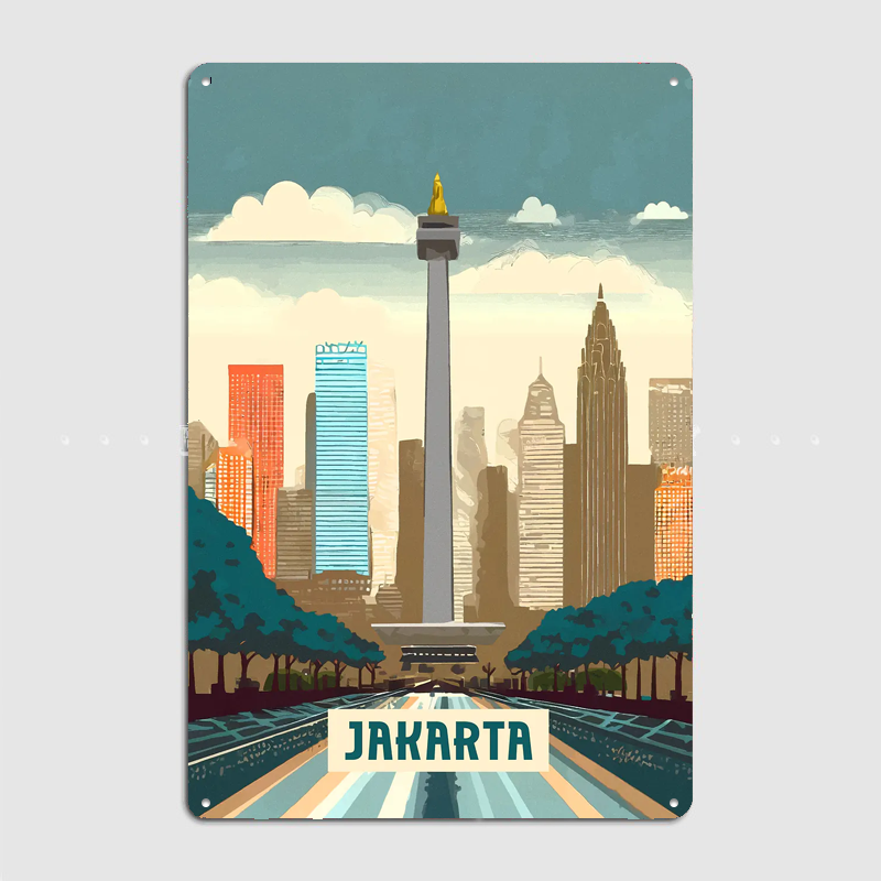 Jakarta Vintage City Travel Po - Home Decor Jakarta 리뷰 및 가격