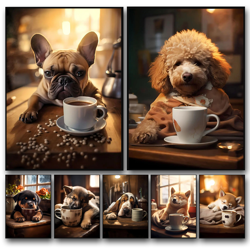 Cute Cozy Sleeping Dogs and Co - Germany Home Decor 리뷰 및 가격