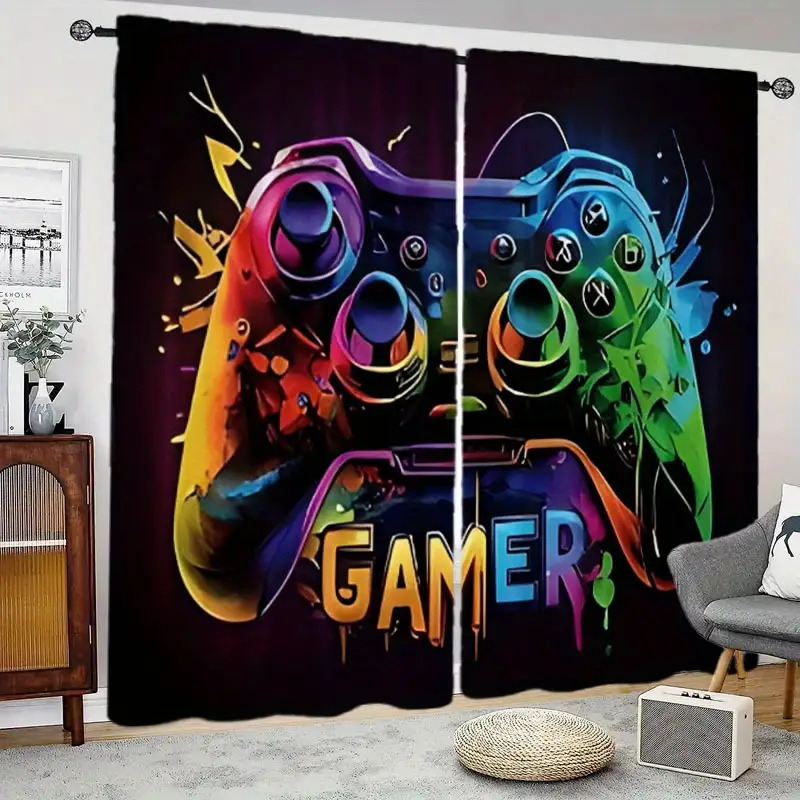 Dual Gaming Curtains 2pcs Pop  - Home Decor Youtube Videos 리뷰 및 가격